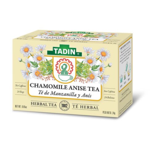 Tadin Chamomile Anise Tea, Caffeine Free, Herbal Tea